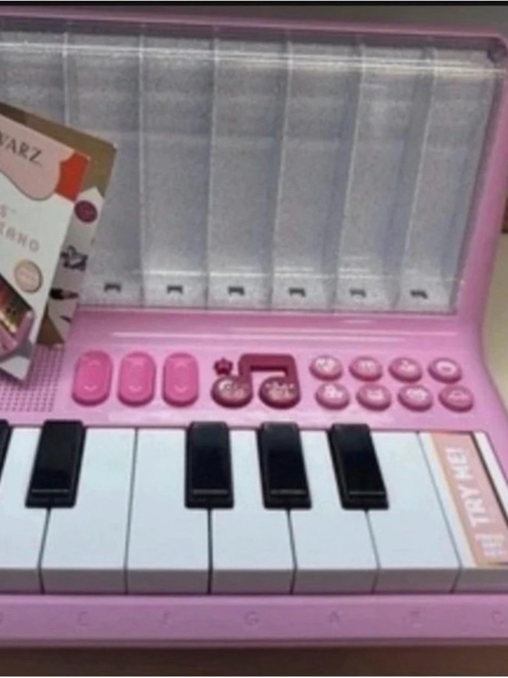 FAO Schwarz Pink Kids Electronic Piano Keyboard Toy - Playful Musical Learning